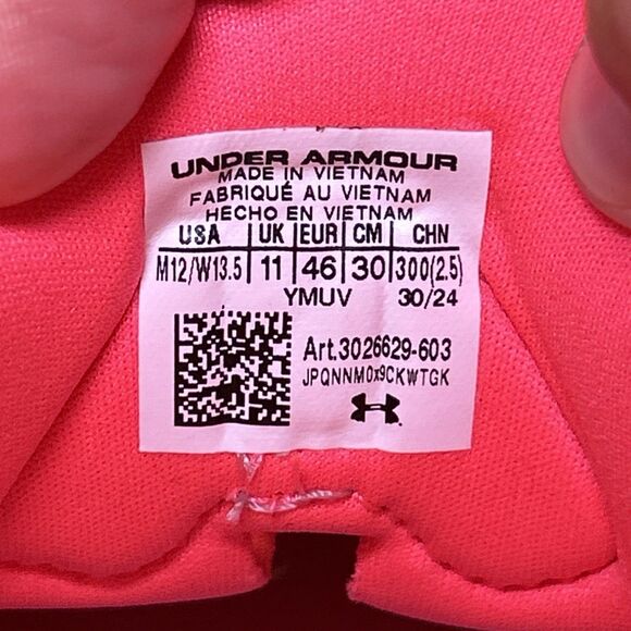 Under Armour HOVR Mega 2 MVMNT Mens 12 Pink Shock Running Sneakers 3026629-603 main image 16